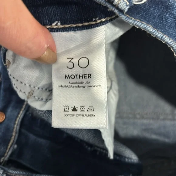 MOTHER The Hustler Ankle Fray in Home Movies wash. Size 30. - Picture 4 of 6